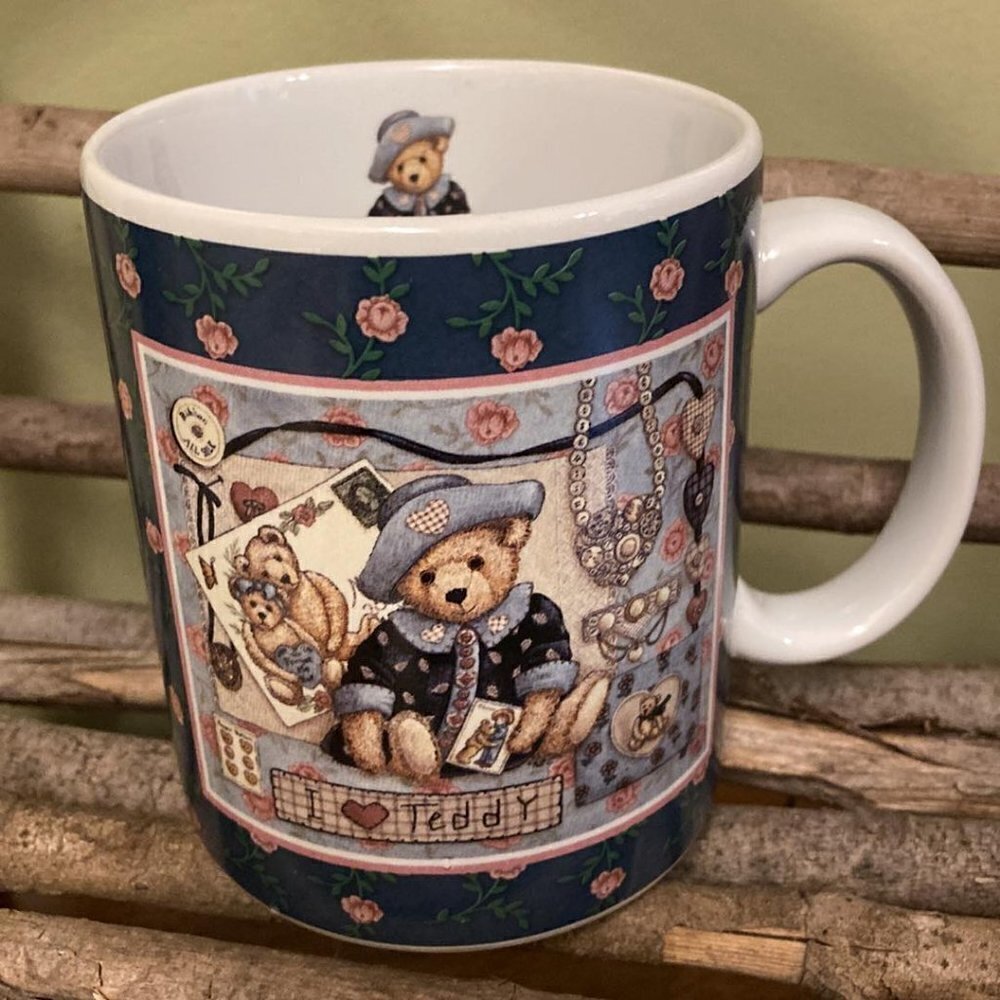 LANG AND WISE I Love Teddy Mug  1997 PREOWNED
